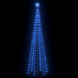 Christmas Cone Tree Blue 136 LEDs Decoration 70x240 cm - Side View