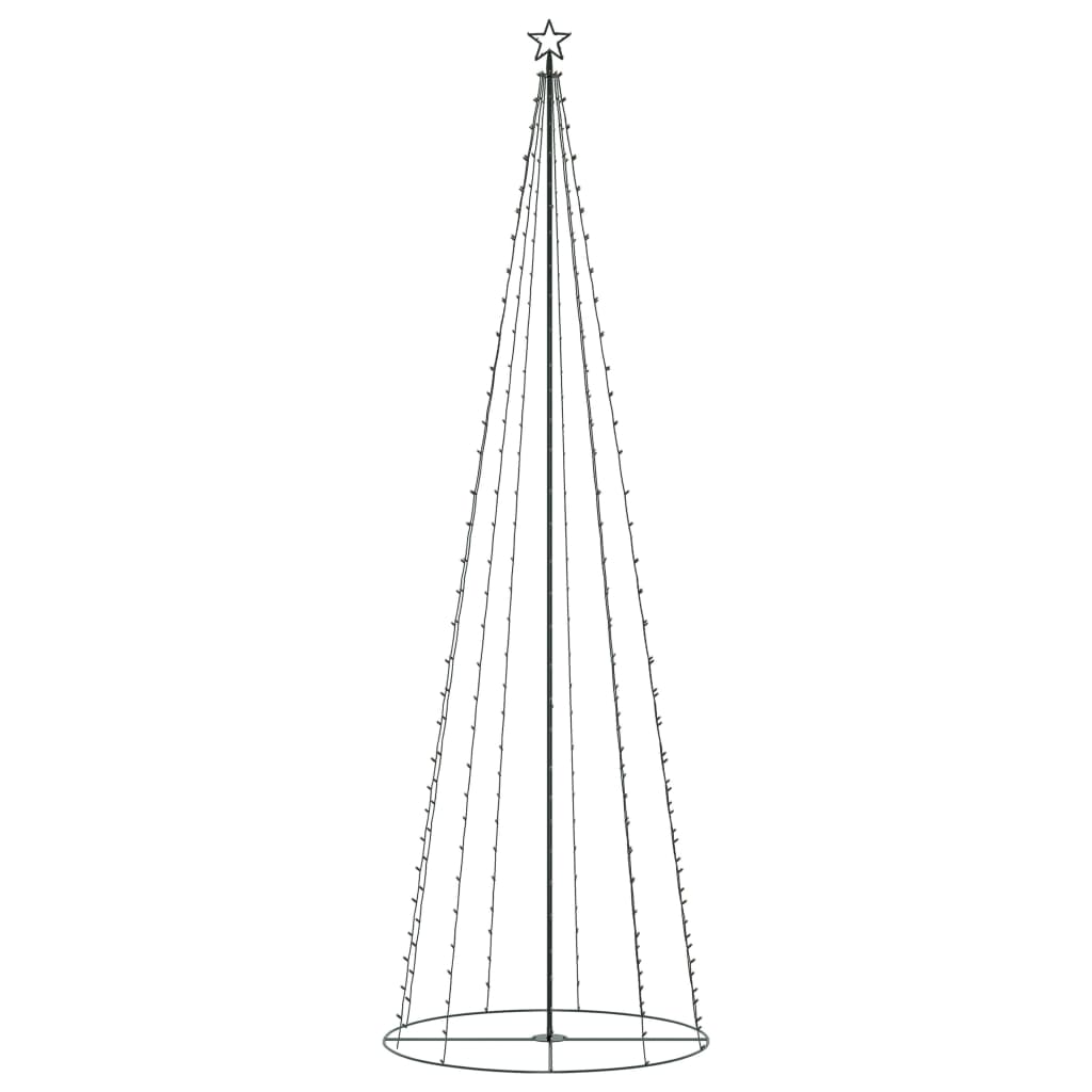 Christmas Cone Tree 330 Warm White LEDs Decoration 100x300 cm