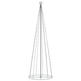 Christmas Cone Tree 330 Warm White LEDs Decoration 100x300 cm - Front View