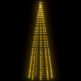 Christmas Cone Tree 330 Warm White LEDs Decoration 100x300 cm - Side View