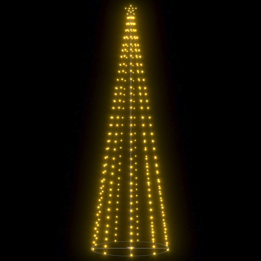 Christmas Cone Tree 330 Warm White LEDs Decoration 100x300 cm
