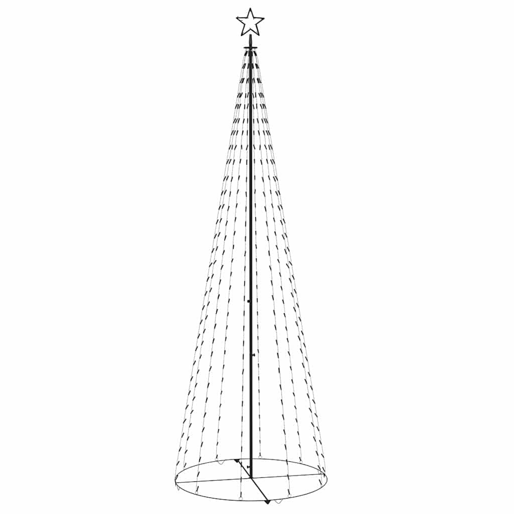 Christmas Cone Tree Cold White 330 LEDs Decoration 100x300 cm