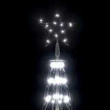 Christmas Cone Tree Cold White 330 LEDs Decoration 100x300 cm - 45-Degree Angle