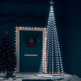 Christmas Cone Tree Cold White 330 LEDs Decoration 100x300 cm