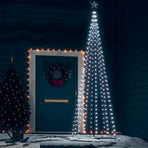 Christmas Cone Tree Cold White 330 LEDs Decoration 100x300 cm