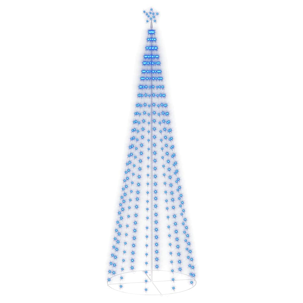 Christmas Cone Tree Blue 330 LEDs Decoration 100x300 cm