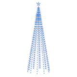 Christmas Cone Tree Blue 330 LEDs Decoration 100x300 cm