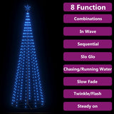 Christmas Cone Tree Blue 330 LEDs Decoration 100x300 cm