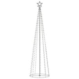Christmas Cone Tree 400 Warm White LEDs Decoration 100x360 cm - Front View