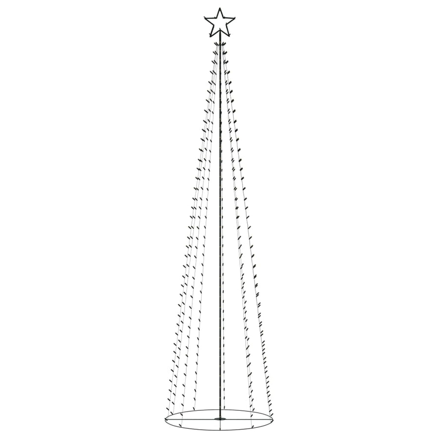 Christmas Cone Tree 400 Warm White LEDs Decoration 100x360 cm