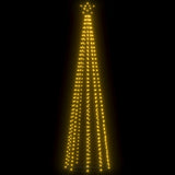 Christmas Cone Tree 400 Warm White LEDs Decoration 100x360 cm