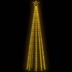 Christmas Cone Tree 400 Warm White LEDs Decoration 100x360 cm