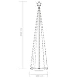 Christmas Cone Tree 400 Warm White LEDs Decoration 100x360 cm