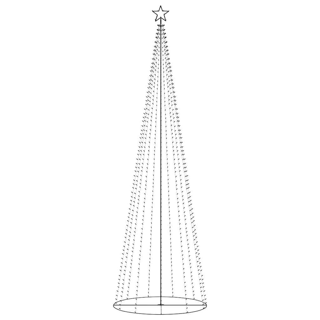 Christmas Cone Tree 752 Warm White LEDs Decoration 160x500 cm