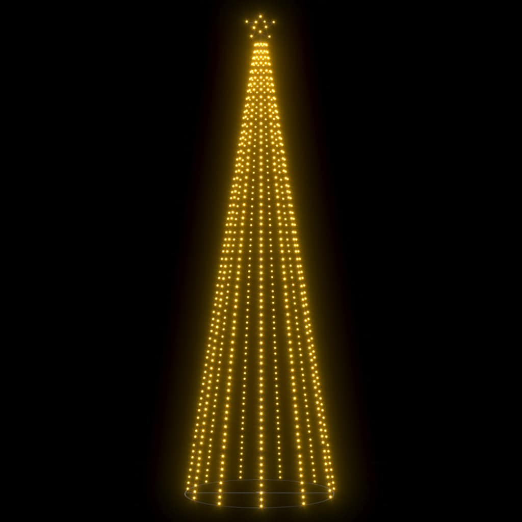 Christmas Cone Tree 752 Warm White LEDs Decoration 160x500 cm
