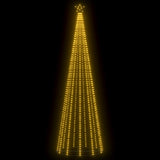 Christmas Cone Tree 752 Warm White LEDs Decoration 160x500 cm - Side View