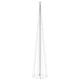 Christmas Cone Tree 752 Cold White LEDs Decoration 160x500 cm - Front View