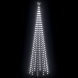 Christmas Cone Tree 752 Cold White LEDs Decoration 160x500 cm - Side View