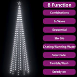Christmas Cone Tree 752 Cold White LEDs Decoration 160x500 cm