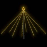 LED Christmas Waterfall Tree Lights Indoor Outdoor 400 LEDs 2,5 m - Front View