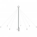LED Christmas Waterfall Tree Lights Indoor Outdoor 400 LEDs 2,5 m
