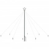 LED Christmas Waterfall Tree Lights Indoor Outdoor 400 LEDs 2,5 m - Side View