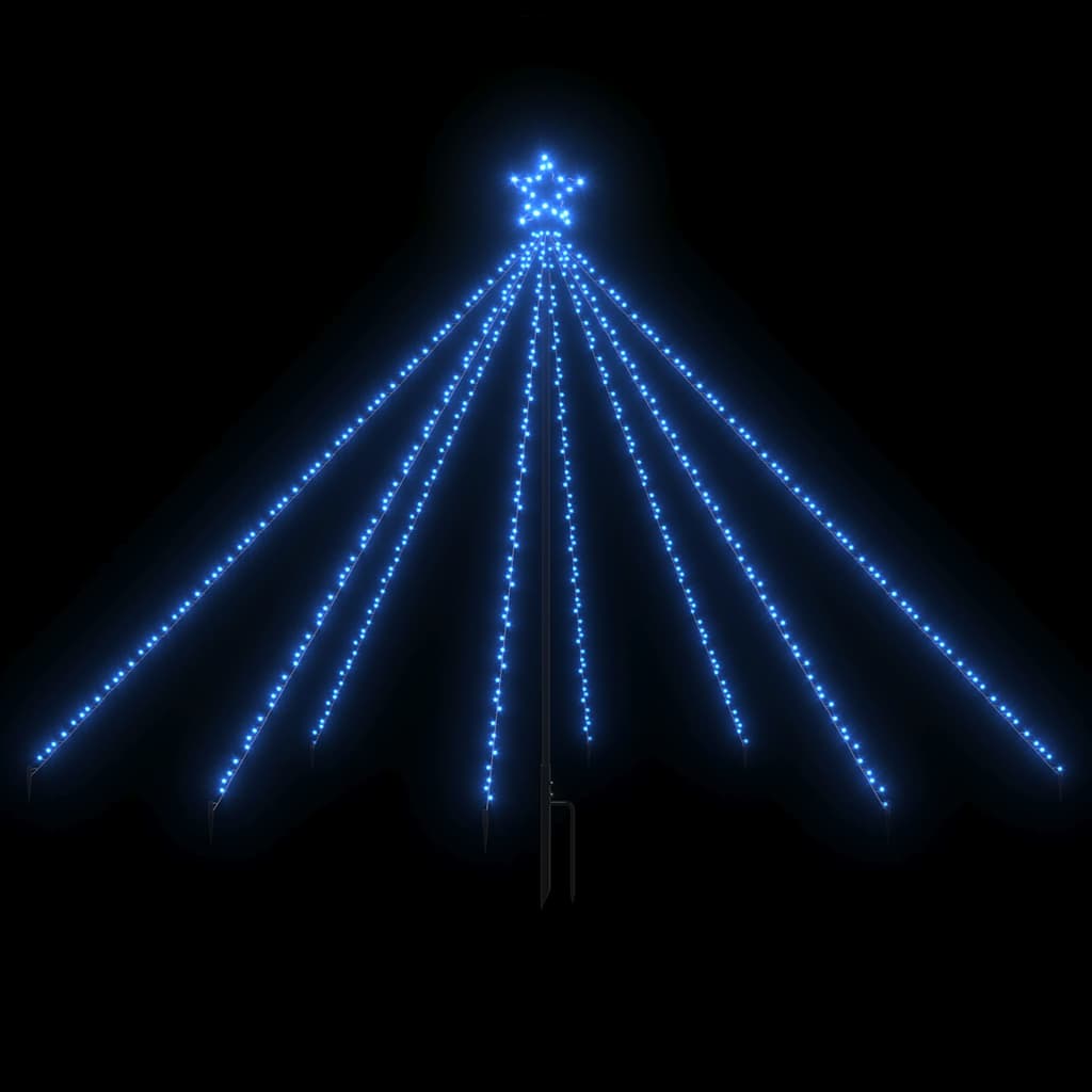LED Christmas Tree Indoor Outdoor 400 LEDs Blue 2,5 m