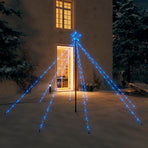 LED Christmas Tree Indoor Outdoor 400 LEDs Blue 2,5 m
