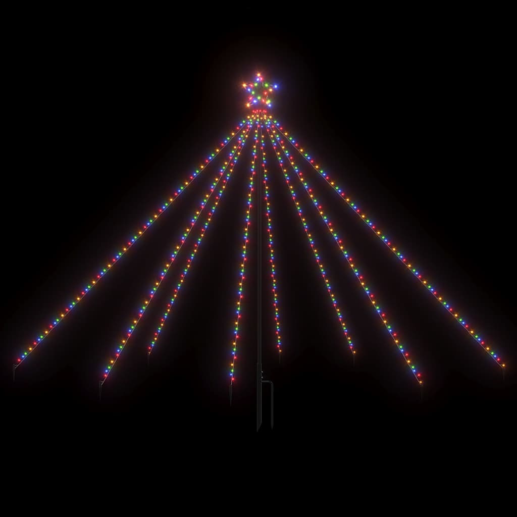 LED Christmas Tree Indoor Outdoor 400 LEDs Colourful 2,5 m