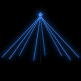 LED Christmas Tree Indoor Outdoor 576 LEDs Blue 3,6 m - Front View