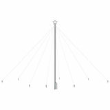 LED Christmas Tree Indoor Outdoor 576 LEDs Blue 3,6 m