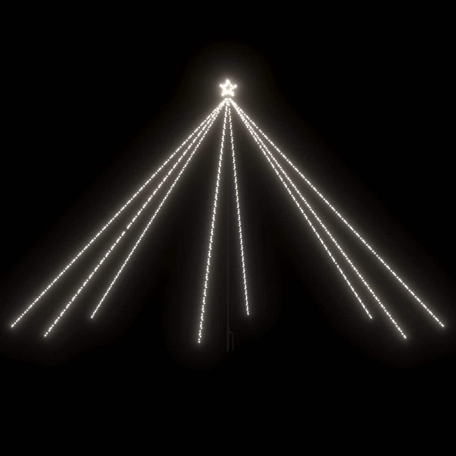LED Christmas Tree Indoor Outdoor 800 LEDs Cold White 5 m