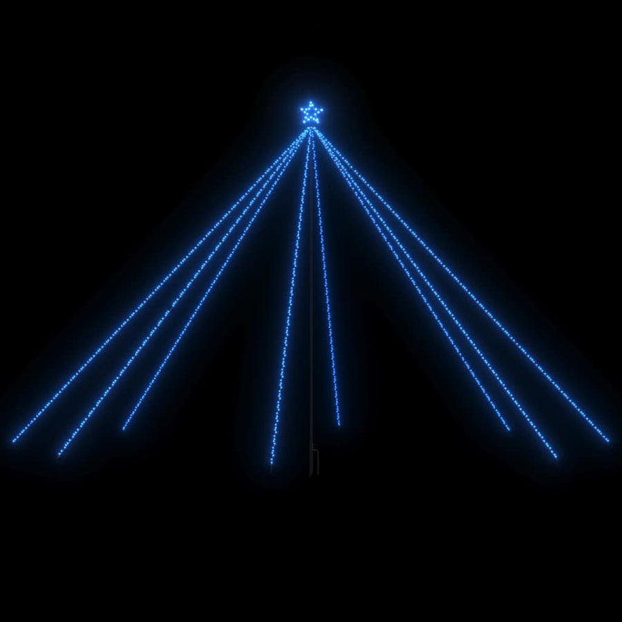 LED Christmas Tree Indoor Outdoor 800 LEDs Blue 5 m
