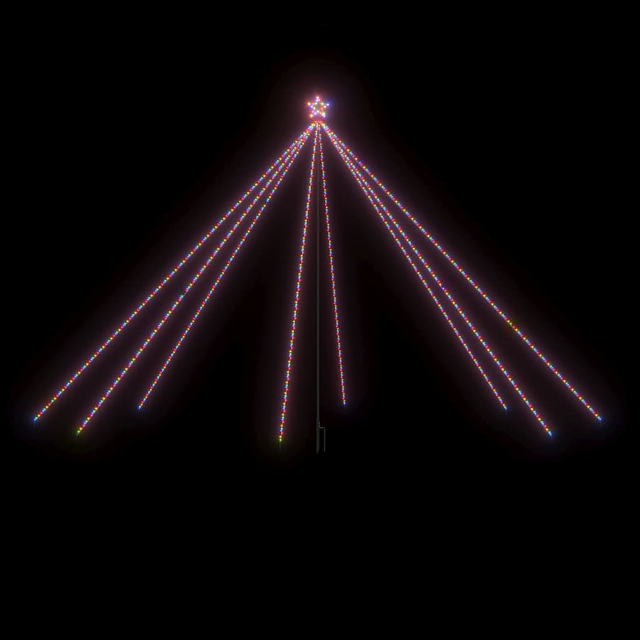 LED Christmas Tree Indoor Outdoor 800 LEDs Colourful 5 m
