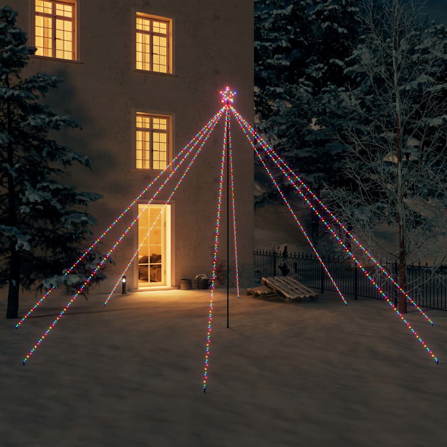 LED Christmas Tree Indoor Outdoor 800 LEDs Colourful 5 m