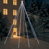 LED Christmas Tree Indoor Outdoor 1300 LEDs Cold White 8 m