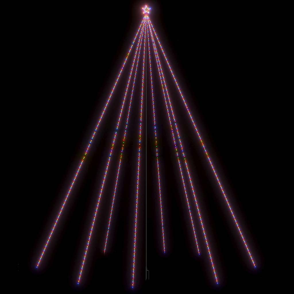 LED Christmas Tree Indoor Outdoor 1300 LEDs Colourful 8 m