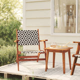 3 Piece Bistro Set Solid Acacia Wood - Top-Down View