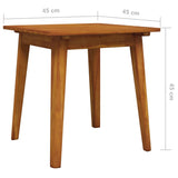 3 Piece Bistro Set Solid Acacia Wood - Extra Image