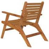 Garden Chairs 2 pcs Solid Wood Acacia - Rear View