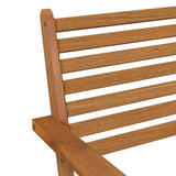 Garden Chairs 2 pcs Solid Wood Acacia - Close-Up Angle