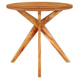 Garden Table 85x85x75 cm Solid Wood Acacia - Side View