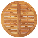 Garden Table 110x110x75 cm Solid Wood Acacia - Top-Down View