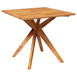 Garden Table 85x85x75 cm Solid Wood Acacia - Front View