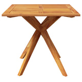 Garden Table 85x85x75 cm Solid Wood Acacia - Side View