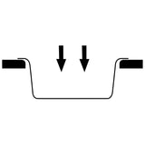 Kitchen Sink with Overflow Hole Black Granite - Close-Up Angle