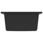 Kitchen Sink with Overflow Hole Black Granite