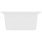 Kitchen Sink with Overflow Hole White Granite