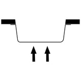 Kitchen Sink with Overflow Hole Black Granite - Close-Up Angle