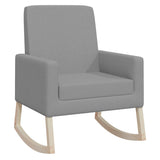 Rocking Chair Light Grey Fabric - Front View